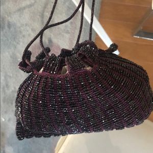 VINTAGE beaded wristlet